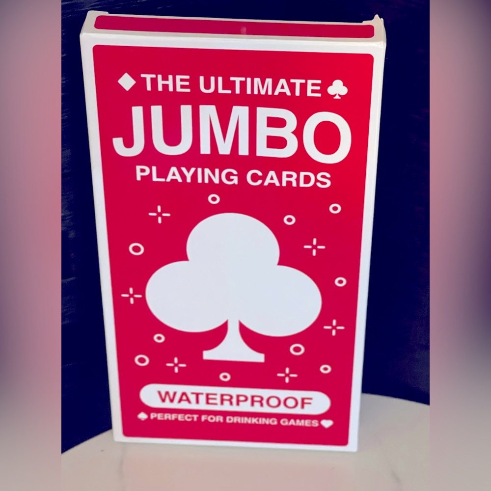 Buzzed Games Brand New Jumbo playing cards waterproof cards rare! perfect gift